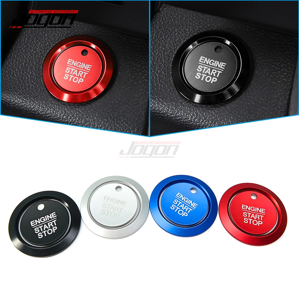 For Ford F150 Raptor 2015 2016 2017 2018 2019 2020 One-Key Engine Start Stop Ignition Button Switch Cover Sticker Accessories