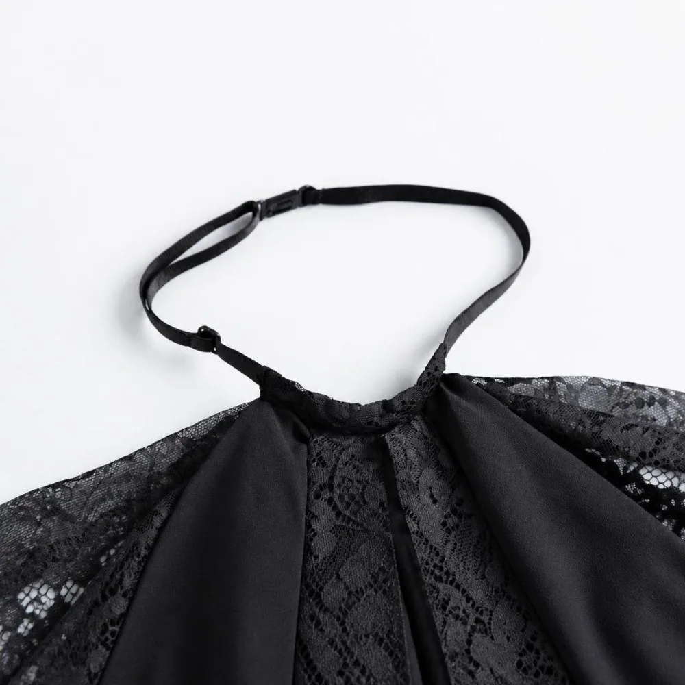 Retro Detachable Lace Collar Layered Ruffle Design False Collar Adjustable Lace Neckline Jabot Collar for Women