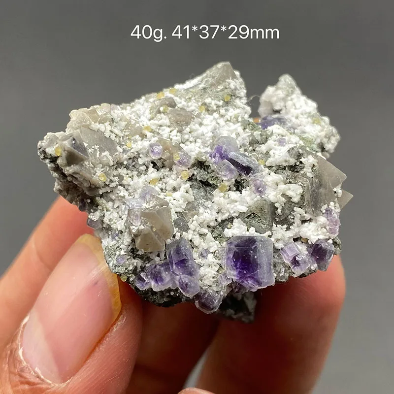 

100% natural Scheelite and Fluorite mineral specimen healing crystal