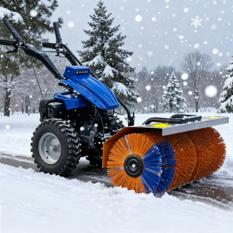

Model Snow Plow Machine Hand-push Sweeper Walk-Behind Blower Mini Road Snowplow Machine Removal Equipment