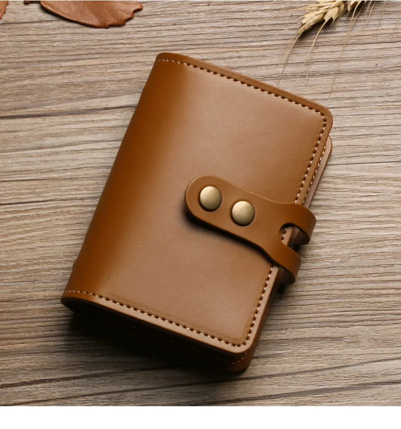 Rfid Men Card Wallets Hasp Small Card Wallets PU Leather Slim Mini Men's Business Wallet High Qaulity Short Male Purses