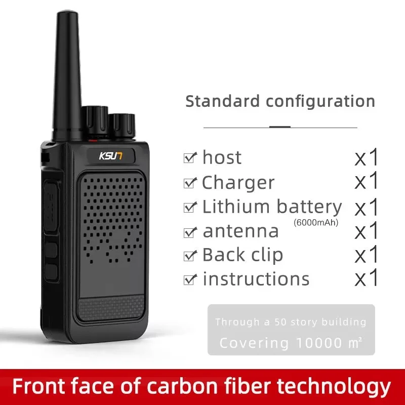 Mini Portable Walkie Talkie 2pcs UHF Radio Wireless Intercom VOX Function PMR446 Walkie Talkie Two Way Radio Station KSUN X26
