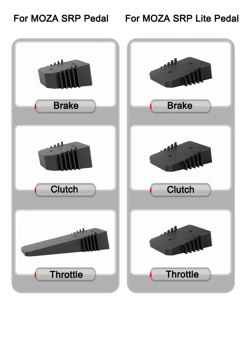 Throttle Clutch Brake Pedal Height Increasing Panel Angle Module For MOZA R3/R5 Pedal SRP/SRP Lite Modification Upgrade Kit