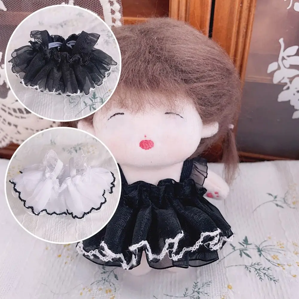 10cm Doll Dress Clothes With Black Trim Cotton Doll Dress Doll Clothing