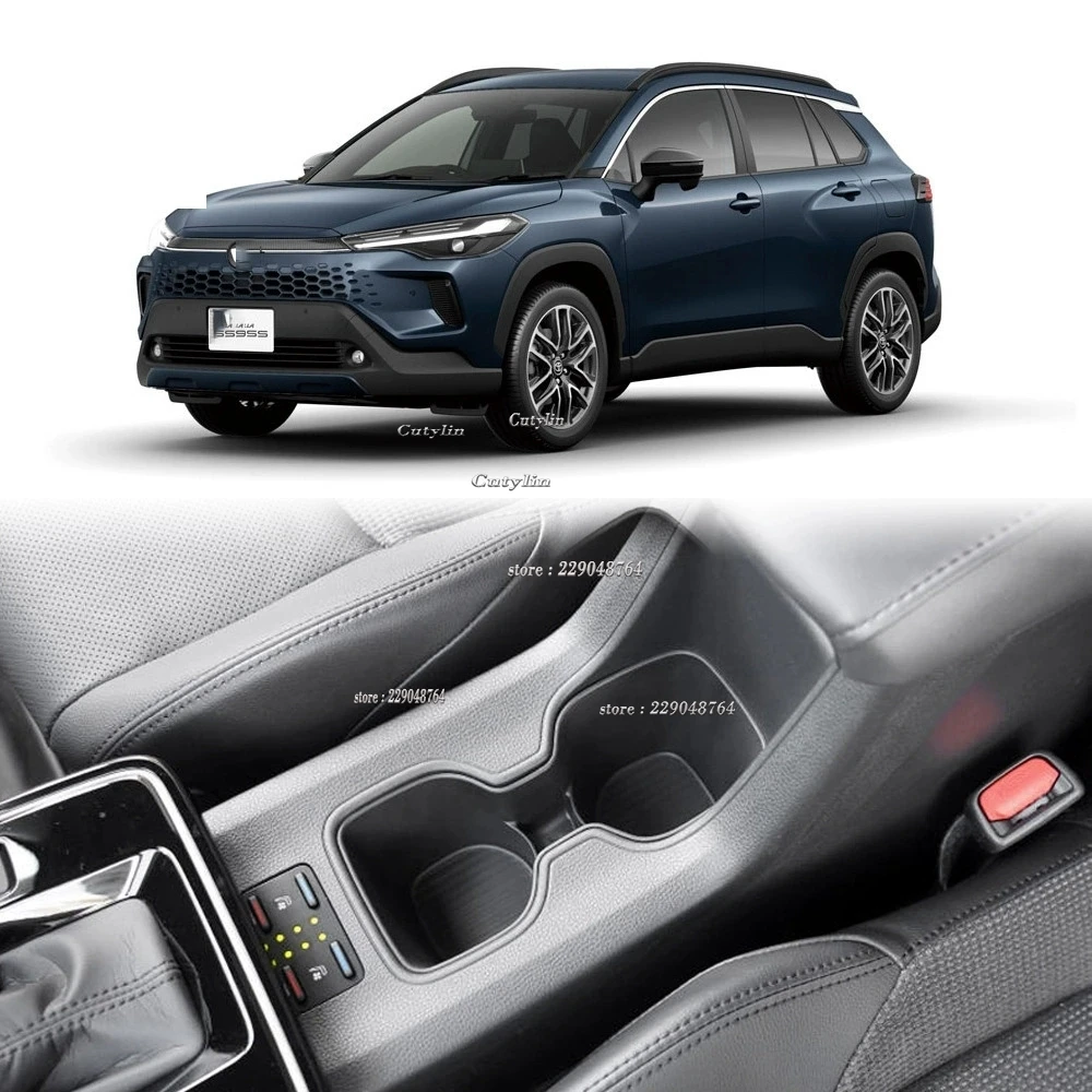 For Toyota Corolla Cross 2025 2026 Interior Accessories Car Center Console Water Cup Holder Seat Water Drinks Holder Storage Box