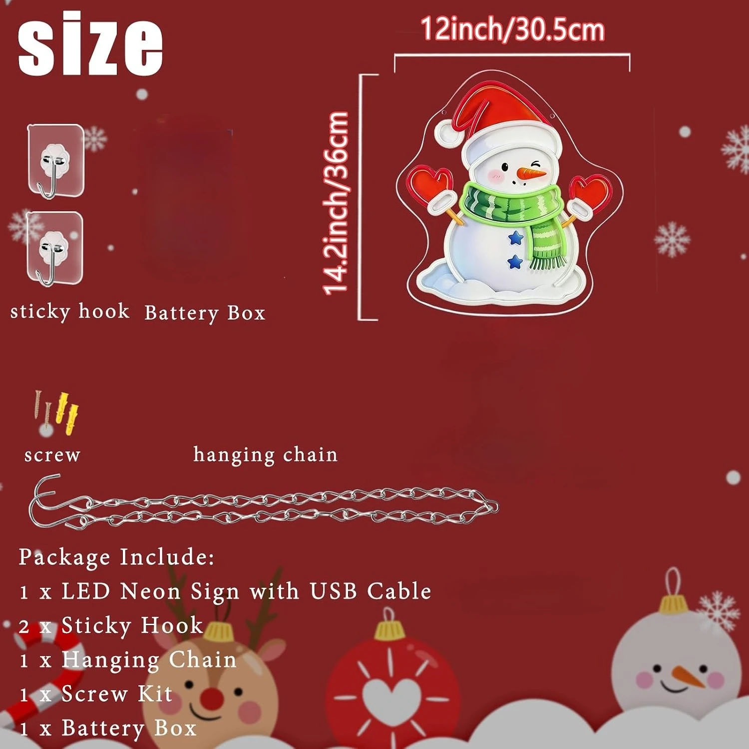 Waving Christmas Snowman LED N - Lighting Christmas Decor 评论和价格