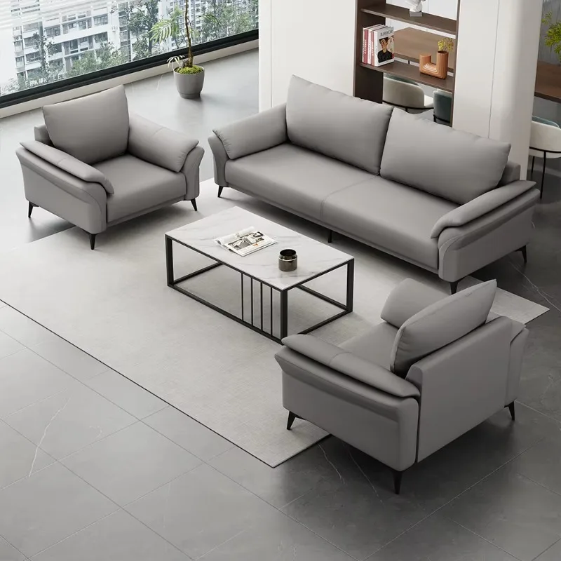 Luxury Modern Office Furniture Commercial Furniture Corner Sofa Executive Office Sofa Modern Leather Office Sofa