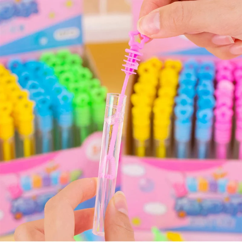 Baguette à bulles en forme d'étoile à cinq branches pour enfant, jouet mignon et coloré, 10 à 30 pièces