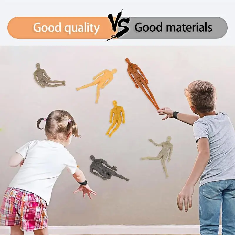 

10/20 шт. забавная катапульта, липкая игрушка для человеческого тела, забавная липкая игрушка для снятия стресса, эластичные настенные альпинисты, новинка, игрушка, сувениры для вечеринки