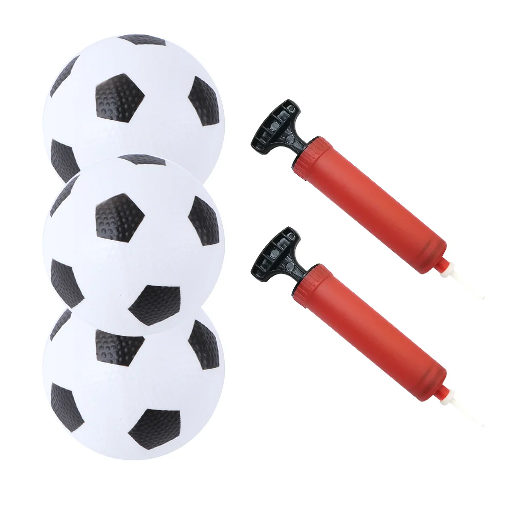 

1 set of PVC Footballs Toy Portablee Educational Kid Football Plaything with Inflator Portablee Football Plaything