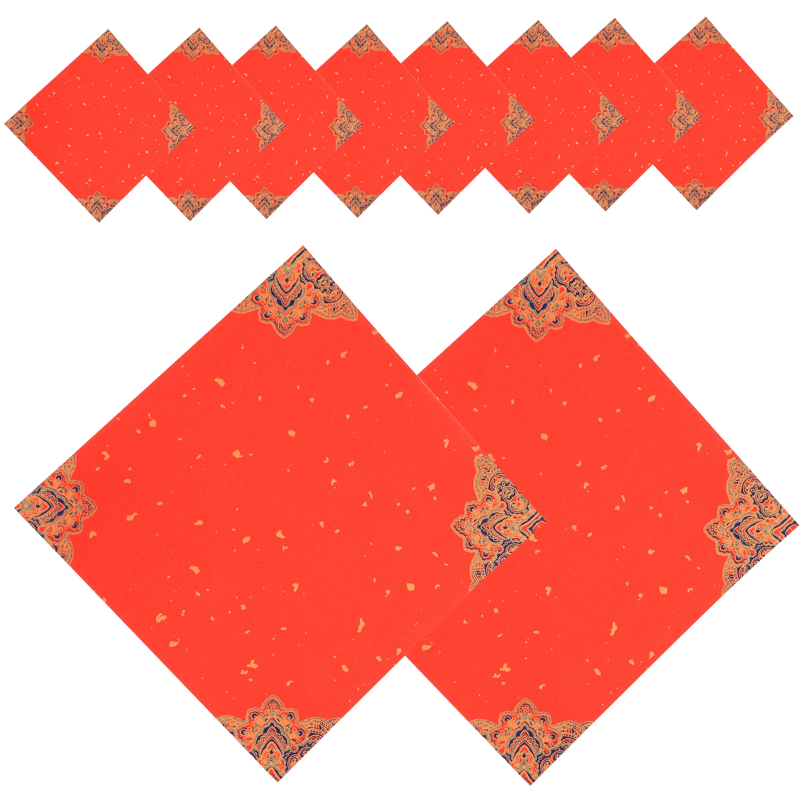 Carta rossa vuota per personaggi Fu per la decorazione del festival di primavera del capodanno cinese, calligrafia di riso Xuan, scrittura artistica, regalo fai da te