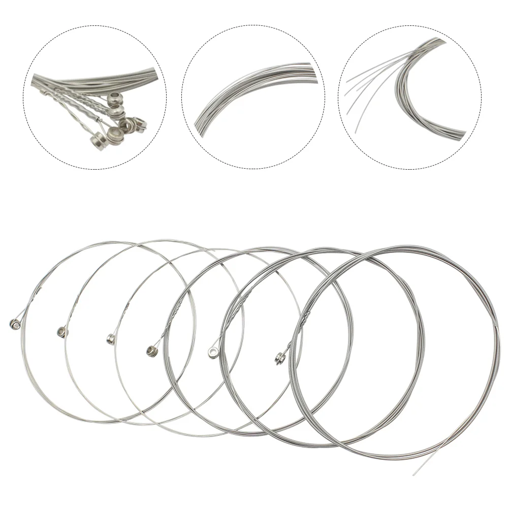 

6pcs Replacement Guitar Strings Electric Guitar Strings Stainless Steel Guitar Strings guitar replacement strings