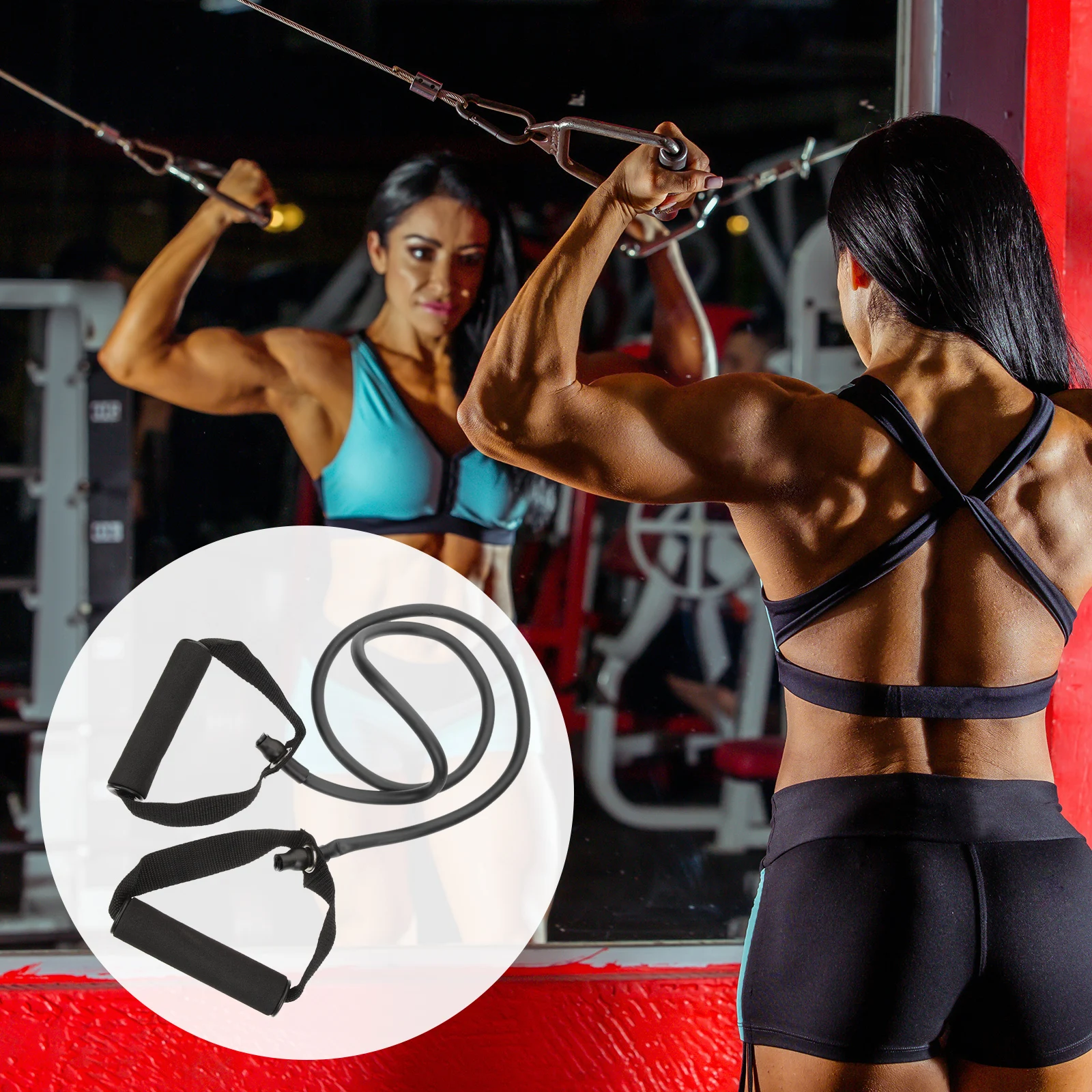 

1 Set High-Grade Multi-Function Resistance Band For Muscle Training Portable Exercise Strap At Home Gym Fitness Elastic Pulling