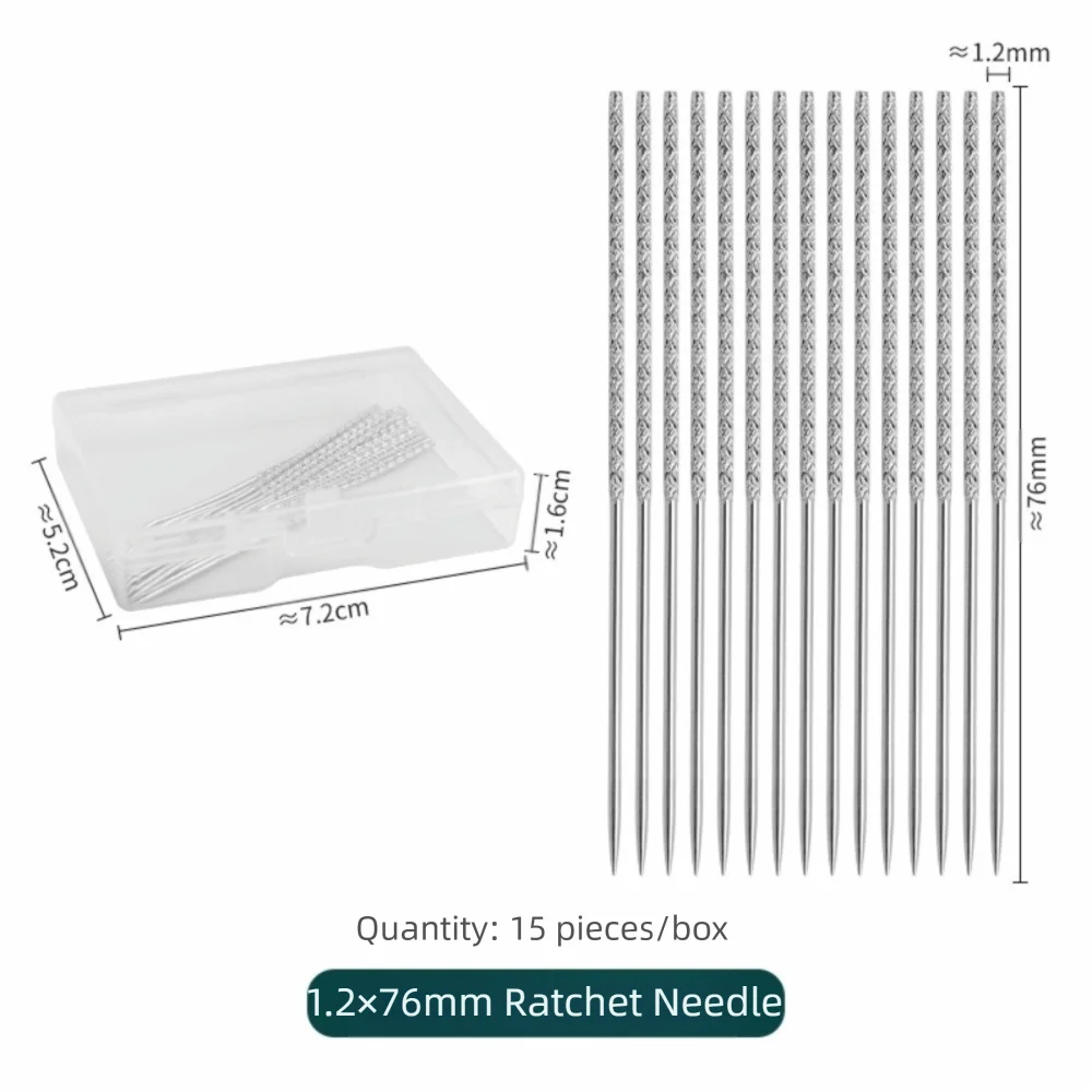 15PCS/Boxed Knurled Needle Lightweight Multifunctional Repair Sewing Needle Hand-knitting Tool