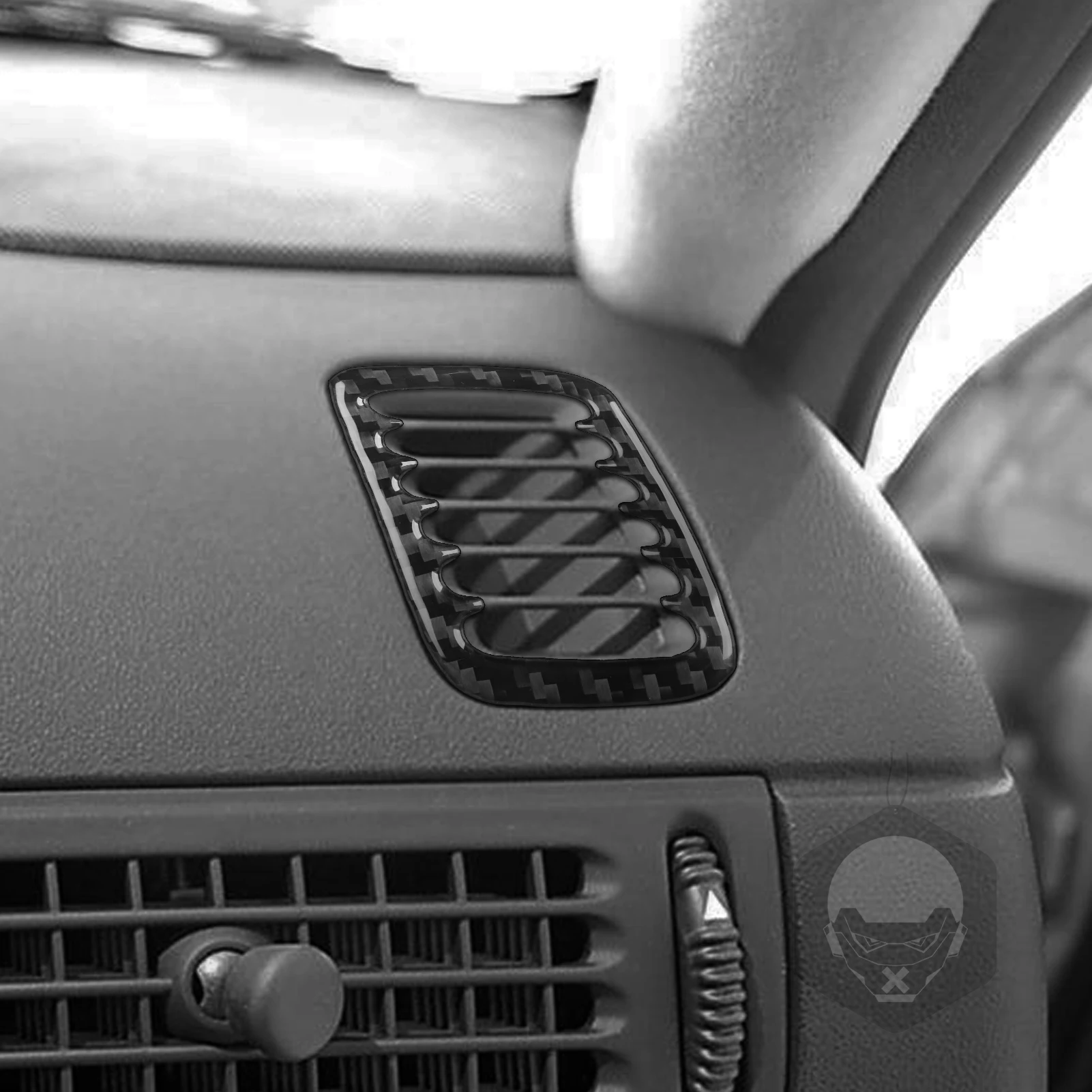 Real Carbon Fiber Car Accessories Dashboard Vent Cover Soft Sticker For Saab 9-5 1997 1998 1999 2000 2001 2002 2003 2004 2005
