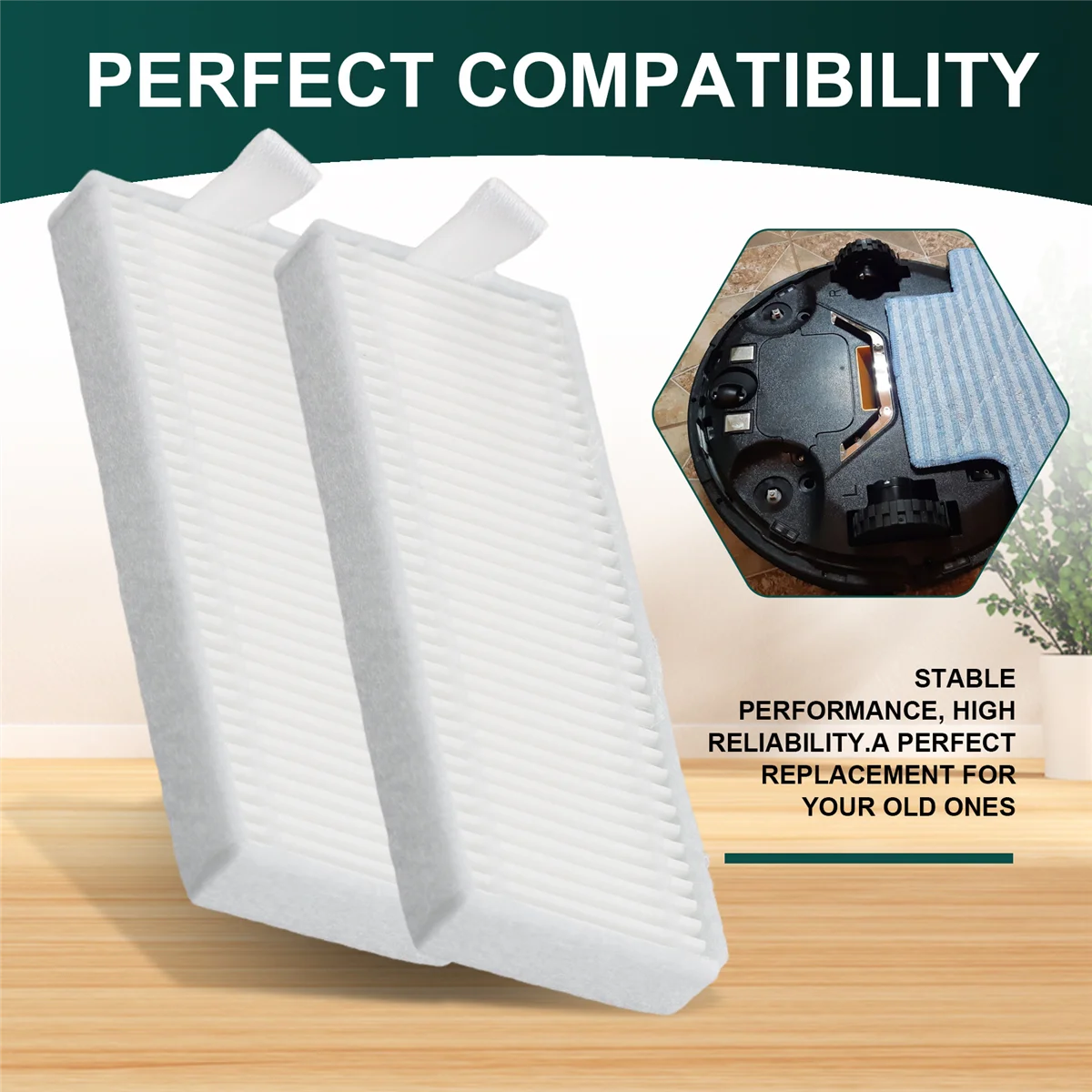 N18R 5 Stück Roboter-Staubsauger HEPA-Filter für Kitfort Kt-532 Kt532 Roboter-Staubsauger Teile Filter Hepa-Zubehör