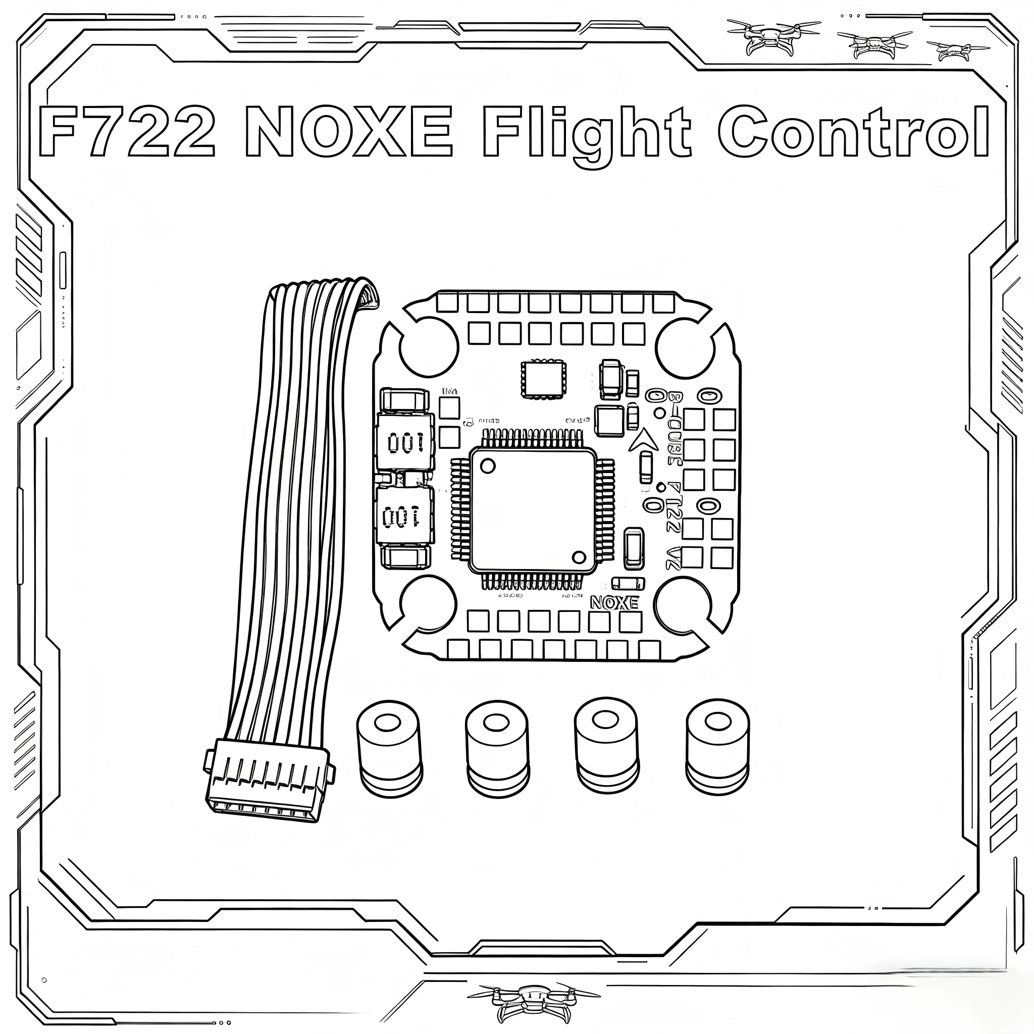 

Angeltoy B-CUBE F722 NOXE FC ICM-42688-P 3-6S STM32 TYPE-C для ELRS TBS CRSF SBUS IBUS DSM2 DSMX FPV дронов 20X20MM