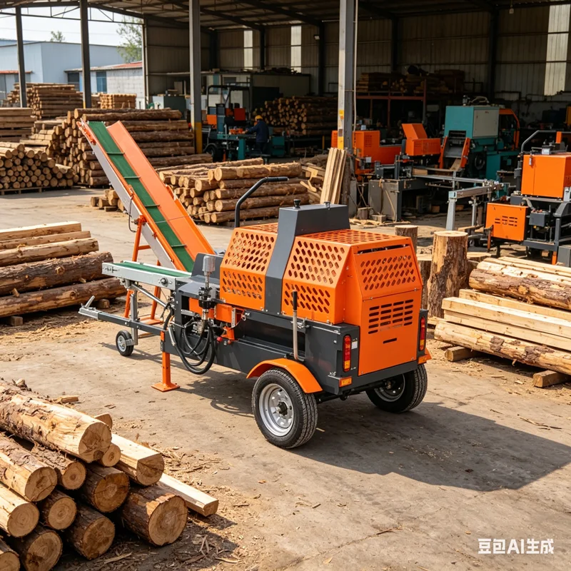 YG Customized For Cheap Powered Log Splitter Wood Firewood Processor With Gearbox & Bearing