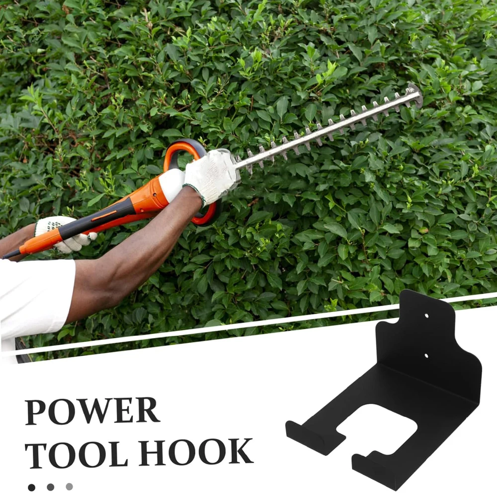 Wall Mounted Garden Power Tool Trimmer Rack Weed Whackers Holder Heavy Duty Garage Storage Organizer for Chainsaw Storage