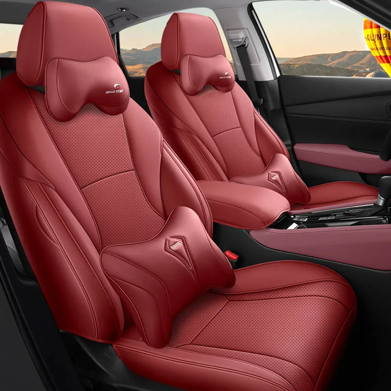 Premium Car Special Seat Covers For Honda Accord 2023 2024 Hybrid/Gasoline Waterproof Leather Protective Full Set Car Styling