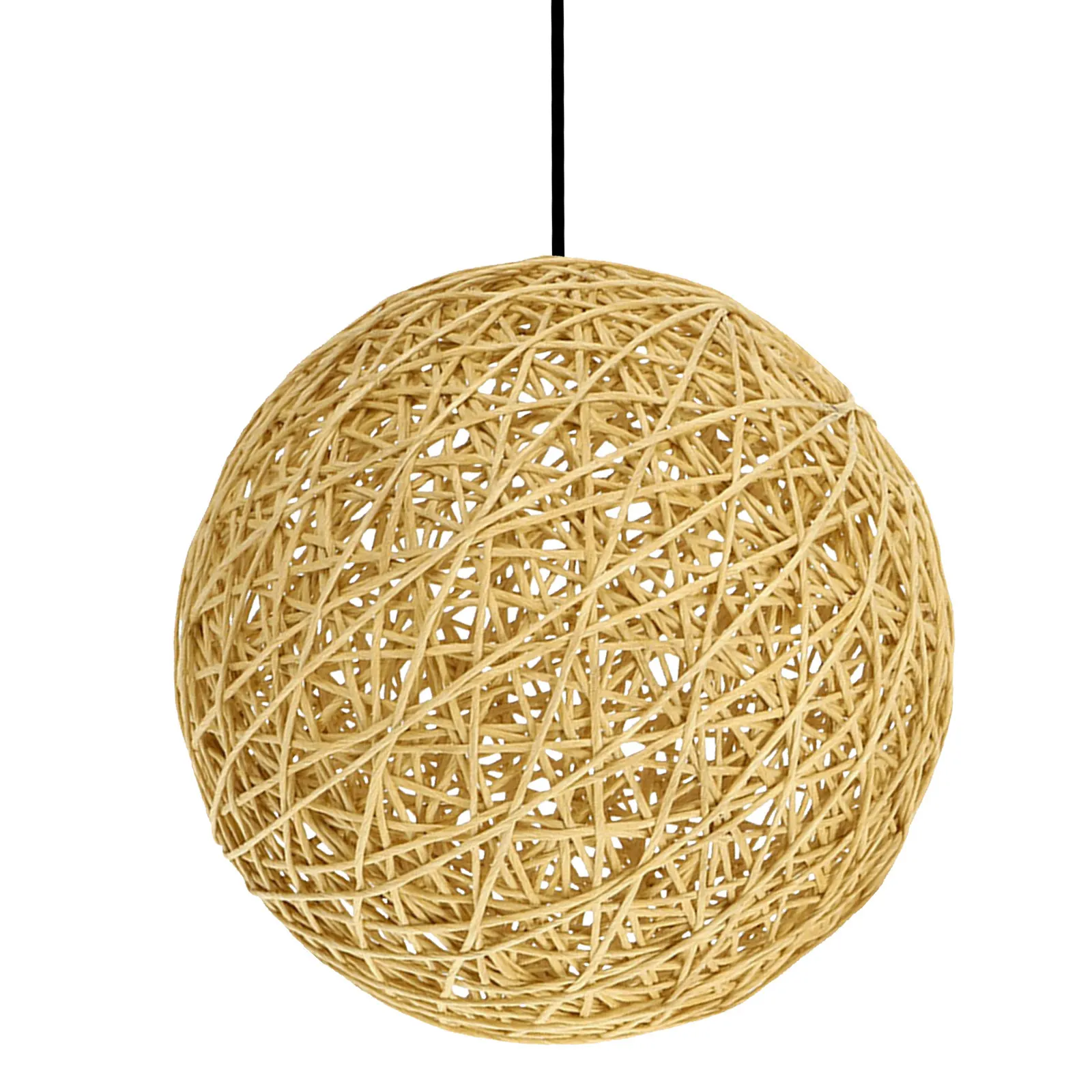 

Sturdy Woven Lamp Shade Replacement Simple Rustic Cover for Pendant Light Fixtures Creates Cozy Atmosphere in Home Or Commercial