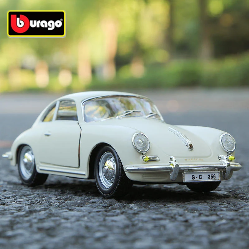 

Bburago 1:24 Porsche 356B Coupe Alloy Classic Car Model Diecast Metal Sports Car Model High Simulation Collection Childrens Gift