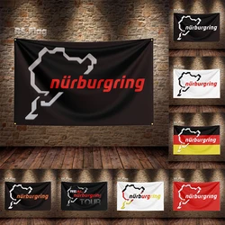 3X5 Ft Nurburgring Vlag Polyester Bedrukte Autovlaggen Voor Decor