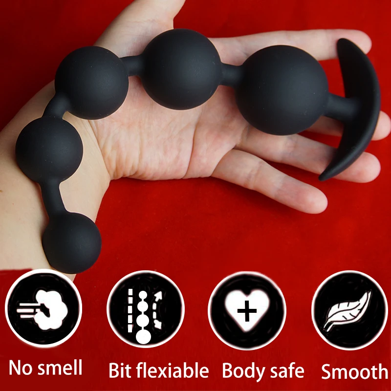 Dilatateur de perles anales en silicone, gros anneaux Ik, anus long cul mais plug anal, plug anal, plug anal, jouets sexuels pour la prostate