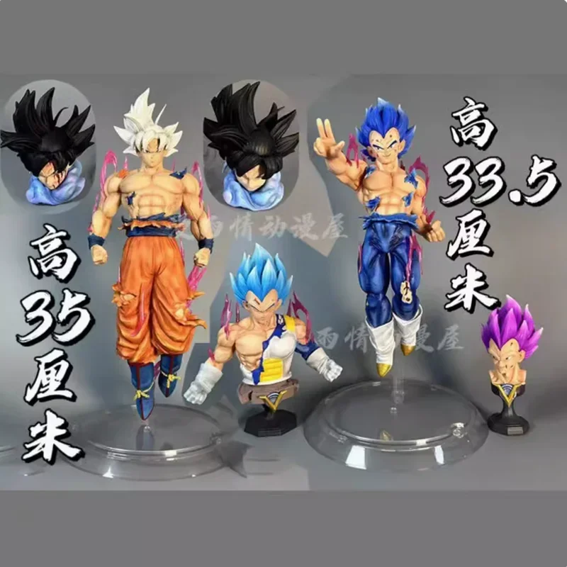 Dragon Ball Handmade Model Naked Battle Damage Gk White God Destruction God Free Wukong Beijita Super Blue Handmade Model