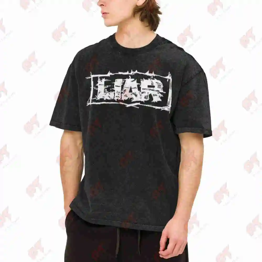 Liar Hardcore Metalcore Morning Again Arkangel Vintage Washed Tee Pure Cotton T-Shirt