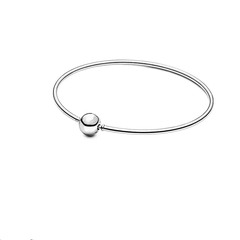 925 Sterling Silver Charm Bracelet, DIY Jóias, Clássico, Luxo, Presente de Natal, Fit, Original, senhoras, Novo, 2024