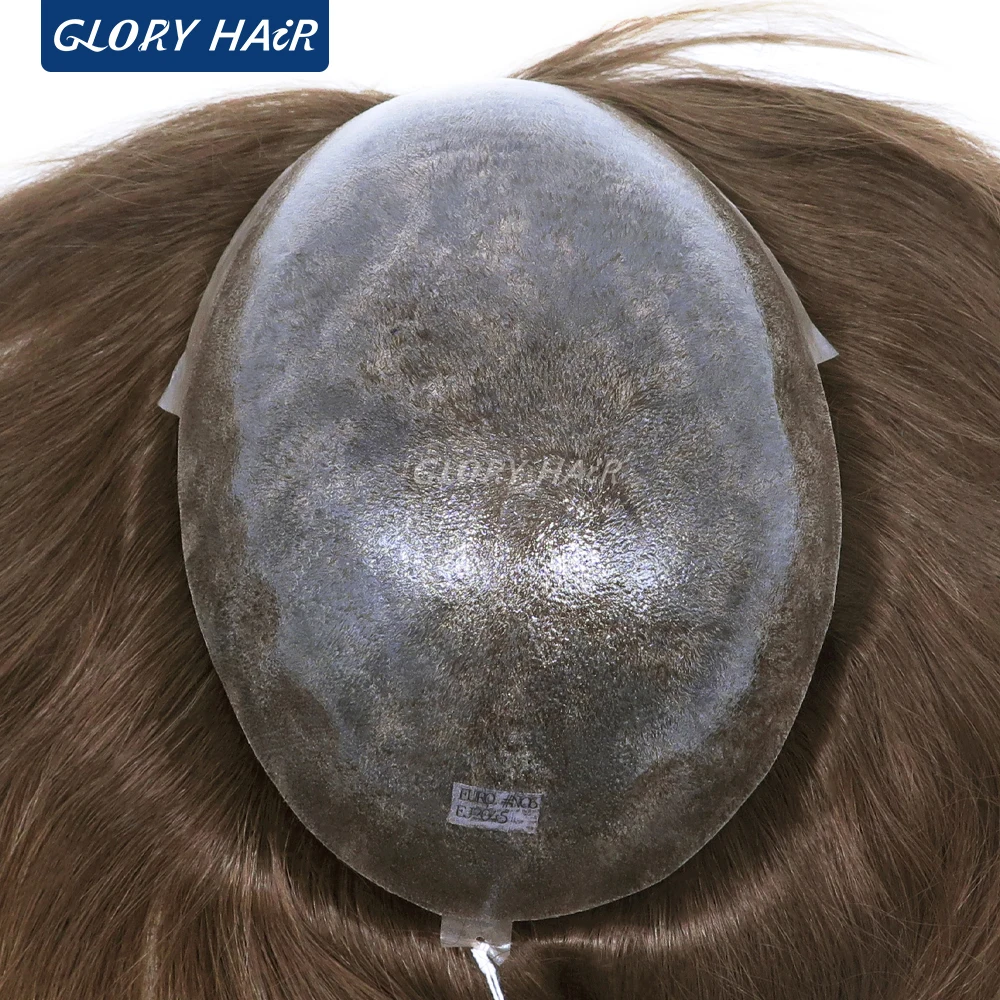 

Европейский инъекционный протез для волос (тупе) для мужчин и женщин, размер 7x9, 6/8/10 дюймов, прямые волосы, 100% европейские натуральные волосы