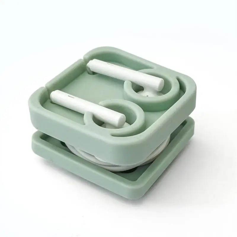 Penggulung kabel Data Organizer kawat, penggulung kabel pembungkus kabel Headphone tempat kabel Earphone