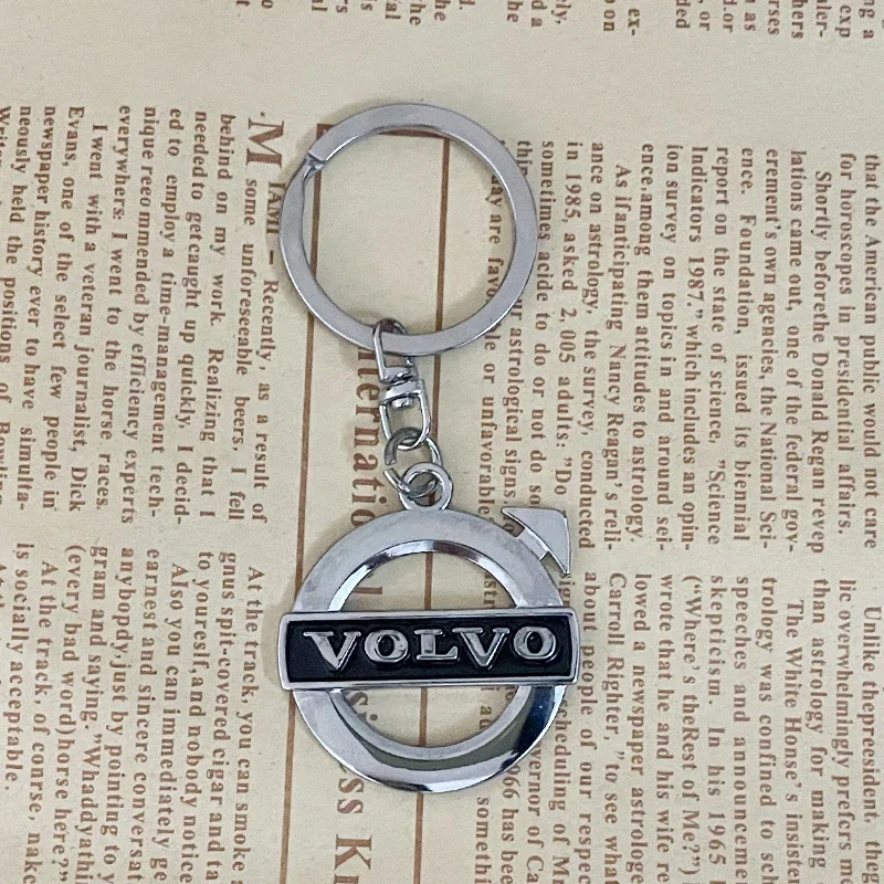 Metal Emblem Logo Keychain Car Key Ring Accessories For Volvo XC90 S60 V40 XC60 S80 S40 V70 V50 S90 T6 V60 V90 XC40 XC70 C30