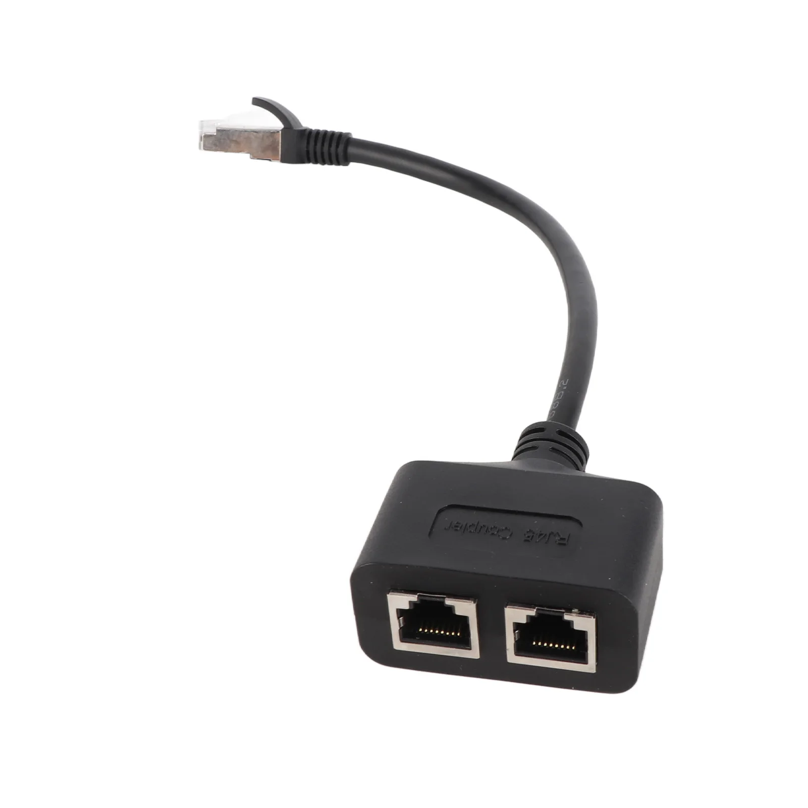 Versatile RJ45 Ethernet Adapter Cable Extension 1 to 2 Port Excellent Connection Transmission Splitter Adapter for Home Office