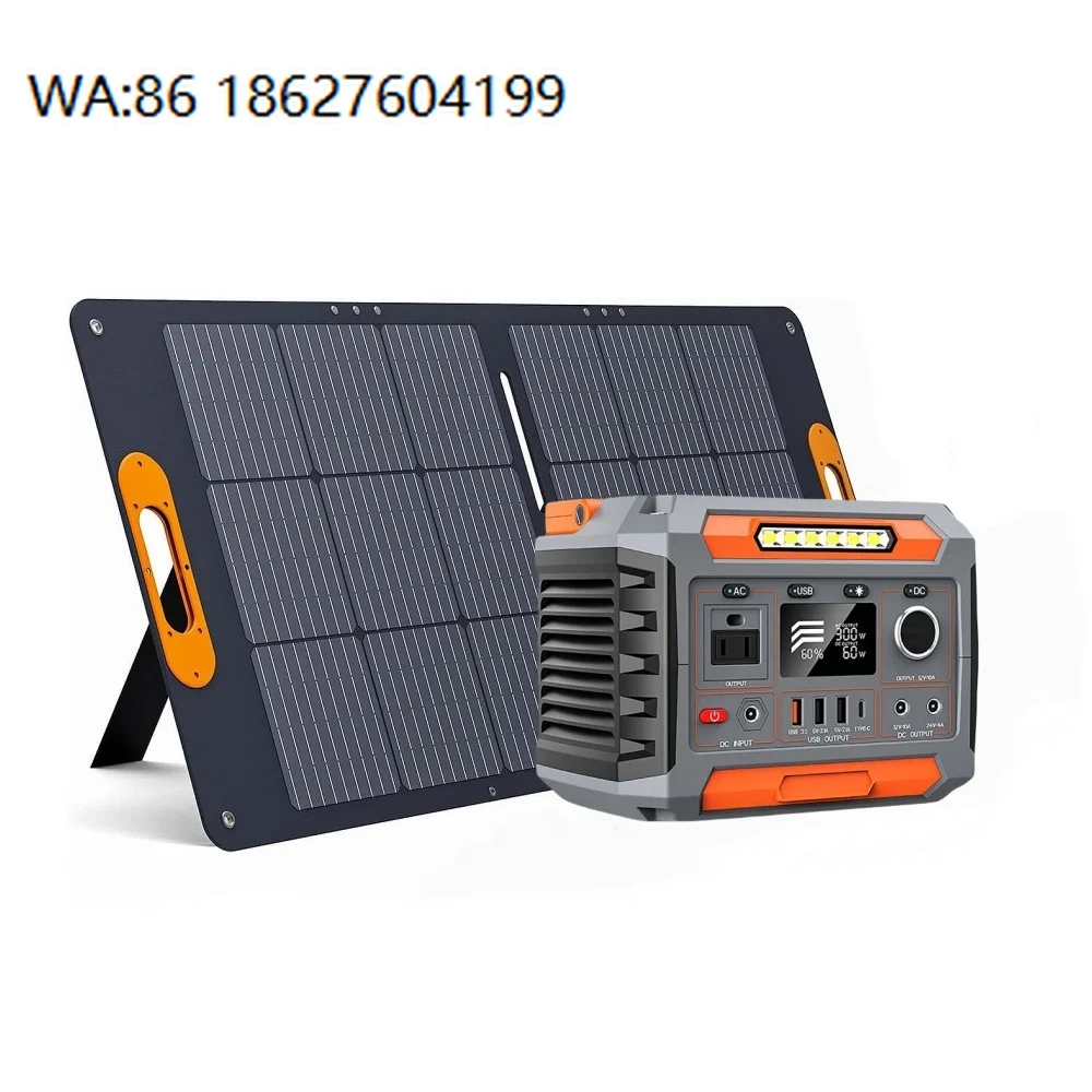 2400W-5000W High Power Solar Generator, MPPT LiFePO4 Battery, Home Car Compatible Emergency Power Station