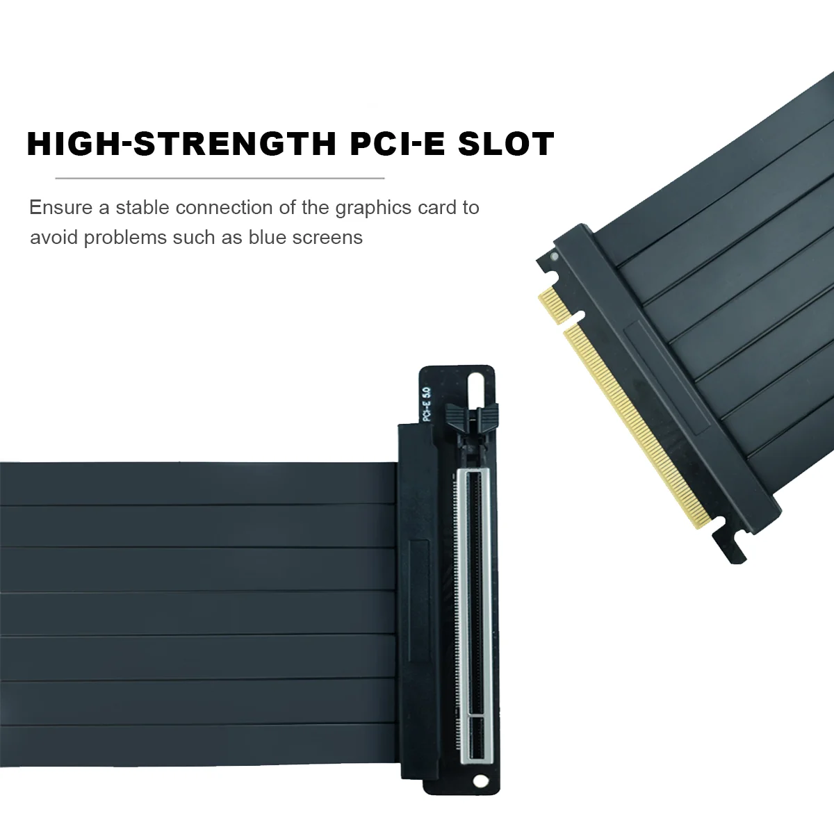 TUMMASTER 컴퓨터 그래픽 카드 어댑터 케이블 PCIE5.0 16X 소프트 하이 쉴딩 90도 200MM GPU 연장 케이블 PC용