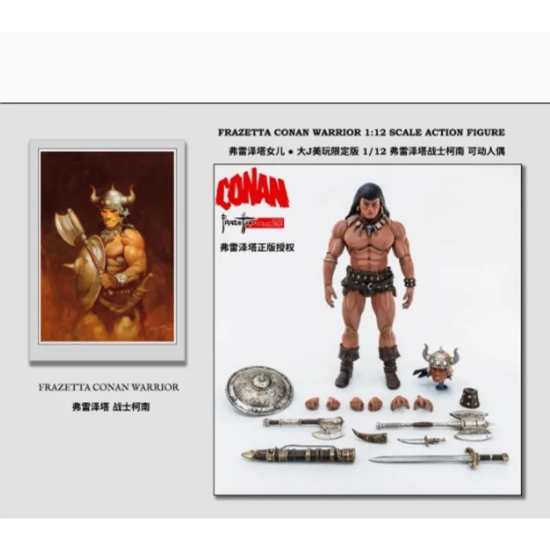 1/12 스케일 피규어 Frazetta Daughter Conan 일반 한정판 애니메이션 모바일 모델 수집 데스크탑 장식품 어린이 장난감