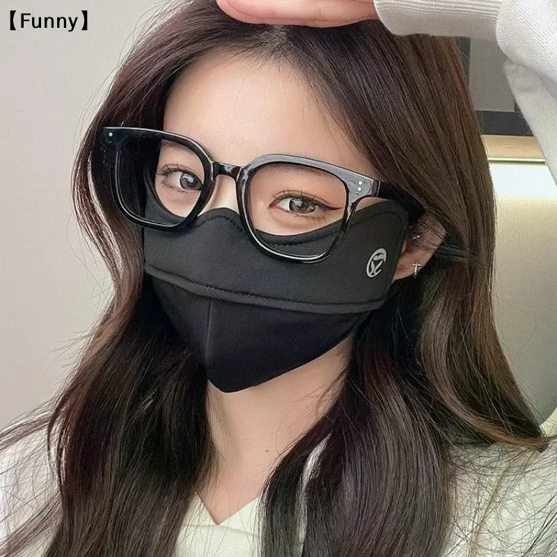 

〔Funny〕Женская теплая маска для лица, утолщенная для осени и зимы, защищает глаза и уголки лица, ветрозащитная, для езды на велосипеде и использования на открытом воздухе