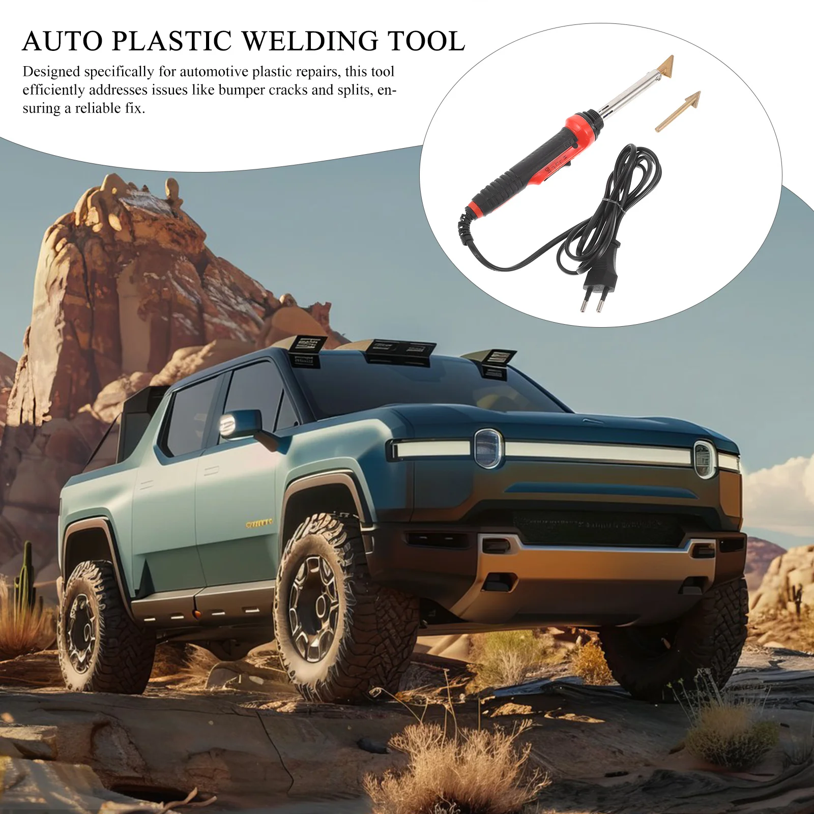 

1 set 1 Set For Automotive Repair, Bumper Crack Fixing Tool With Soldering Iron Design, Multi-Functional Welding