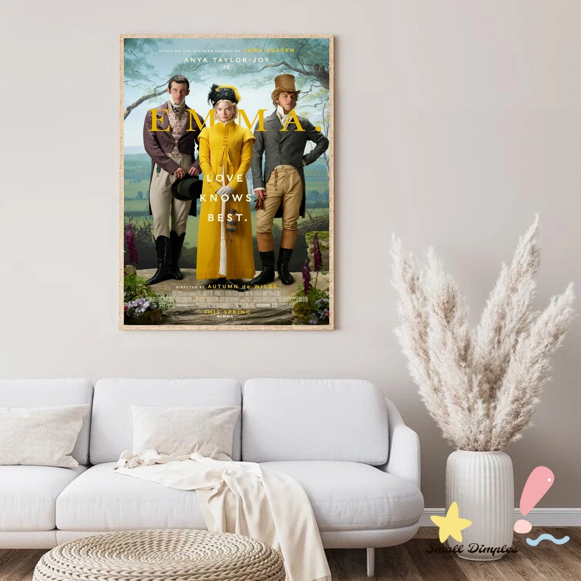 إيما الفيلم المشارك قماش الفن طباعة ديكور المنزل طلاء جدران (بدون إطار)