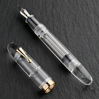 MOONMAN C4 Eyedropper Big Size Fountain Pen EF F M Nib Transparent Acrylic Office Business School supplies Writing Ink Pens gift