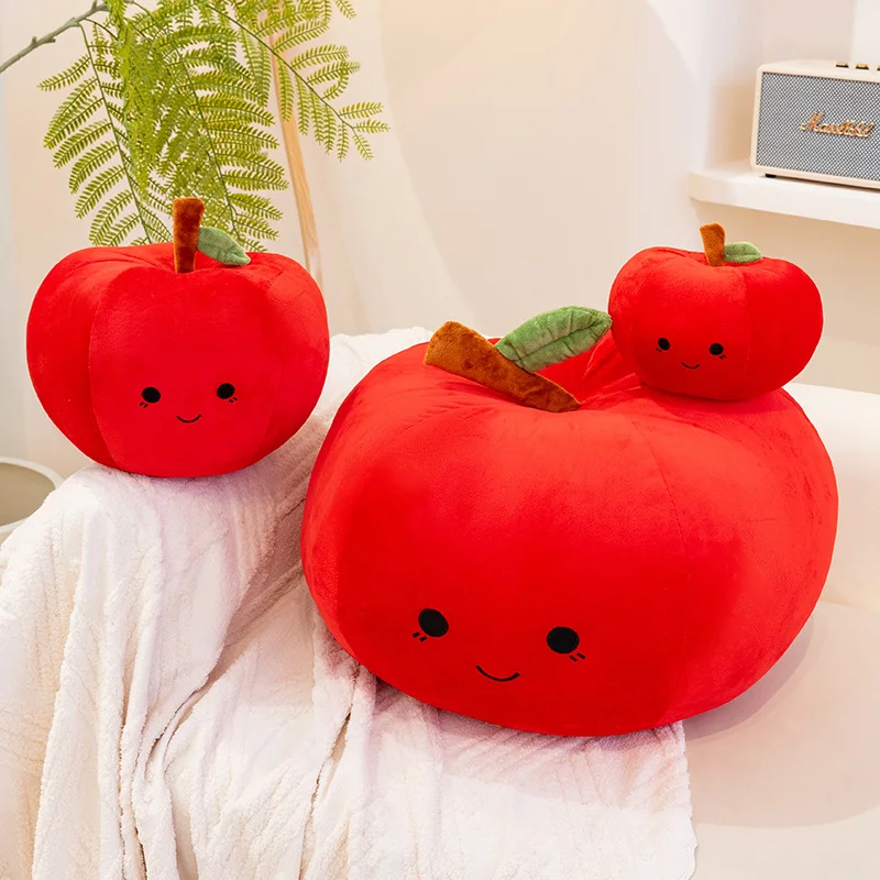 20-50 سنتيمتر Kawaii الكرتون محاكاة أنيمي التفاح الأحمر محشوة الفاكهة ألعاب من نسيج مخملي للأطفال لطيف التفاح اليدوية دمية وسادة هدية #1
