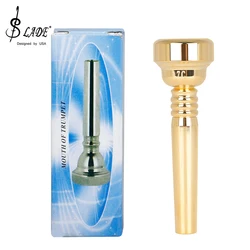 Mouth of Trumpet 17C Brass Gold-plated Professional Trumpet Mouthpiece Brass Instrument Trumpet Replacement Parts & Accessories