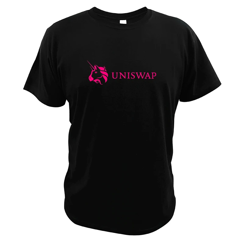 UNI Uniswap Cryptocurrency T-Shirt DeFi Crypto Blockchain Ethereum ETH Classic Tee Tops 100% Cotton EU Size CrewneckF