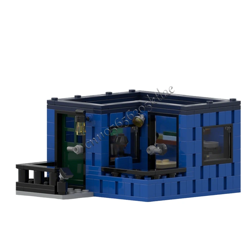 625 pièces, petit appartement médiéval avec garage, MOC, construction modulaire personnalisable, blocs de construction éducatifs, conception DIY, jouet pour garçon, cadeau d'anniversaire