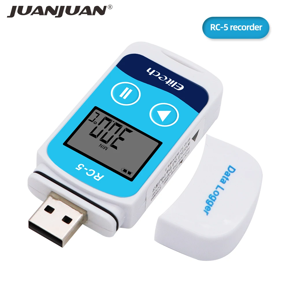 Elitech RC-5+ USB-Datenlogger-Recorder, PDF, wiederverwendbarer Temperatur-Datenlogger, Upgrade für Kühlung, Kaltketten-Transportlabore – Detail 3