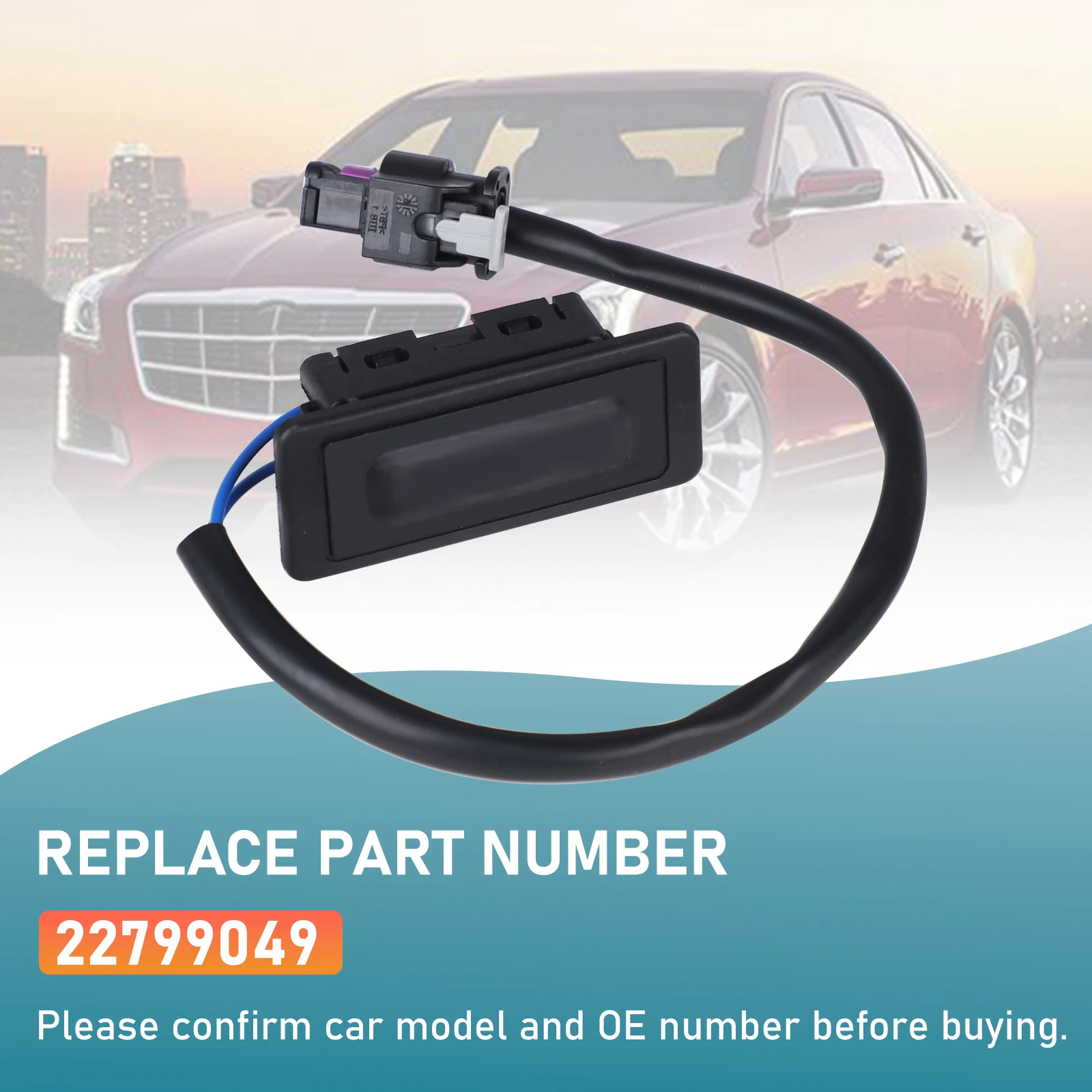 Przełącznik otwierania tylnej klapy bagażnika 22799049 do Cadillac CTS 2014-2015, Cadillac XTS 2013-2017, Chevrolet Corvette 2014-17