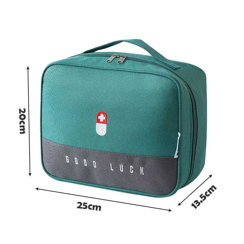 Portable First Aid Kit Travel Medicine Storage Bag Large-Capacity Medicine Box Layered Medicine Cabinet Fabric Home Storage Bag