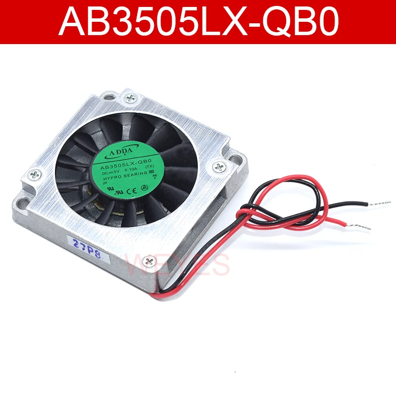 Nouveau pour ADDA AB3512MX-QB0 AB3505LX-QB0 DC 5V 0.10A 35X35X07mm 2 broches serveur ventilateur carré